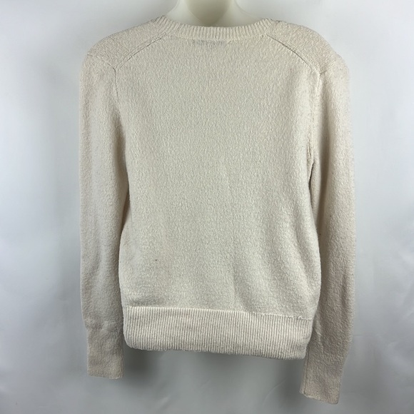 Madewell Wrap Front Beige Tan Pullover Sweater Size S - Picture 8 of 10